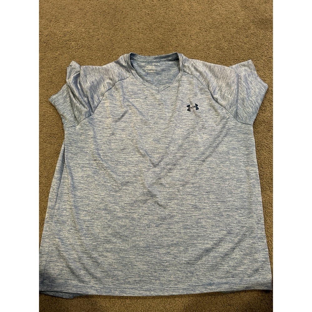 Under Armour The Tech Tee Short Sleeve Shirt Men's Blue Size XL‎